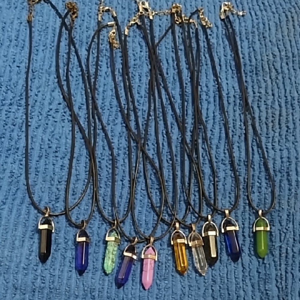 Crystal Pendant Necklace Specify crystal color